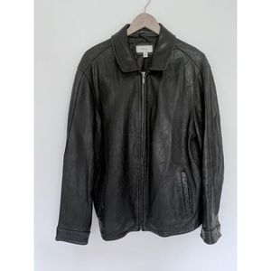 Men’s Black Leather Coat